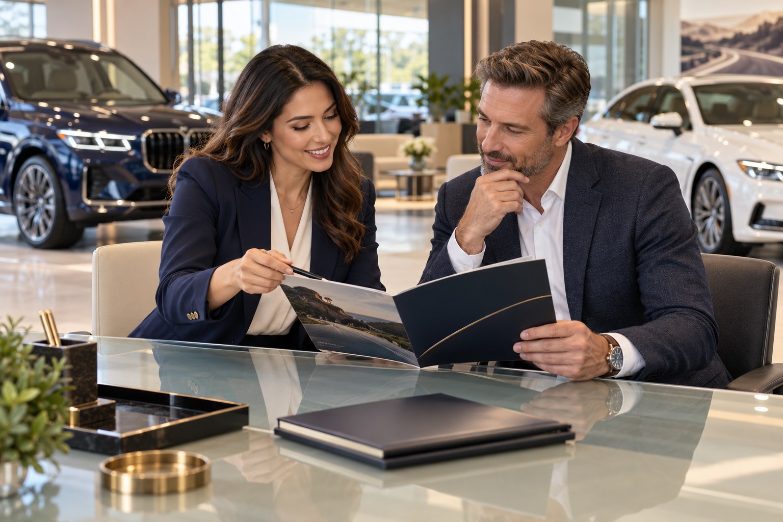 Illustrative finance planning scene